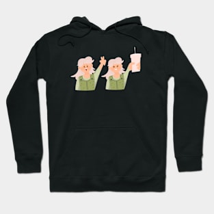 Emoji Peace and drink water Hoodie